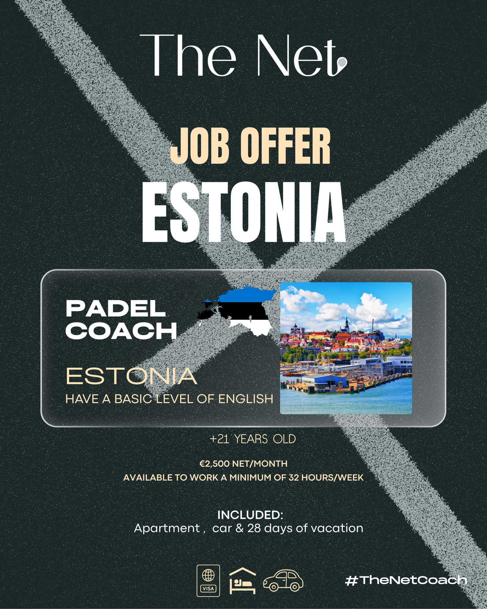 Job opportunity at Padel+ in Tallinn, Estonia