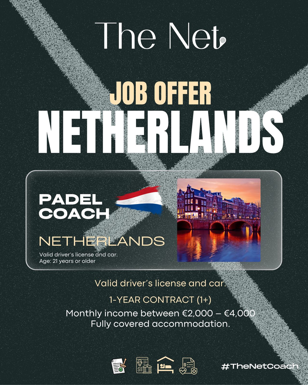 Job opportunity at Elite Padel Academy in Den Haag, Netherlands