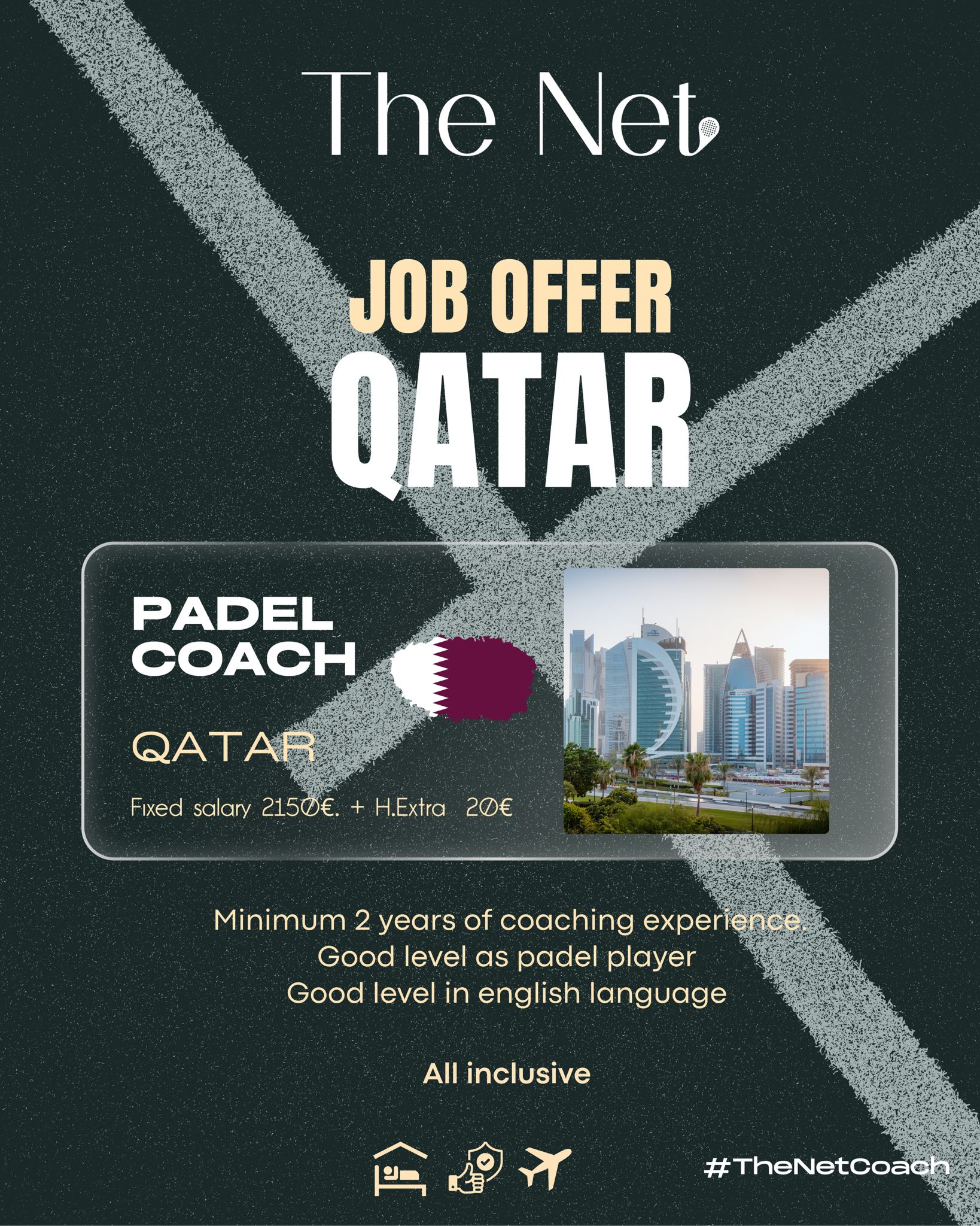 Job opportunity at Padel Up Sports Centre in DOHA, Qatar